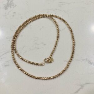 14k Gold Filled Gold Beaded Necklace